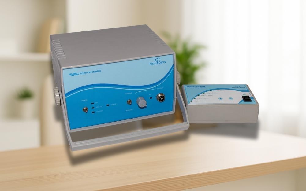 Equipamento Hidrovitalis da Nova Ciência para terapia por frequência